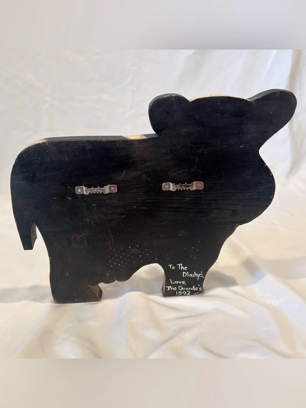 Hand Painted Wooden Cow Wall Peg Rack